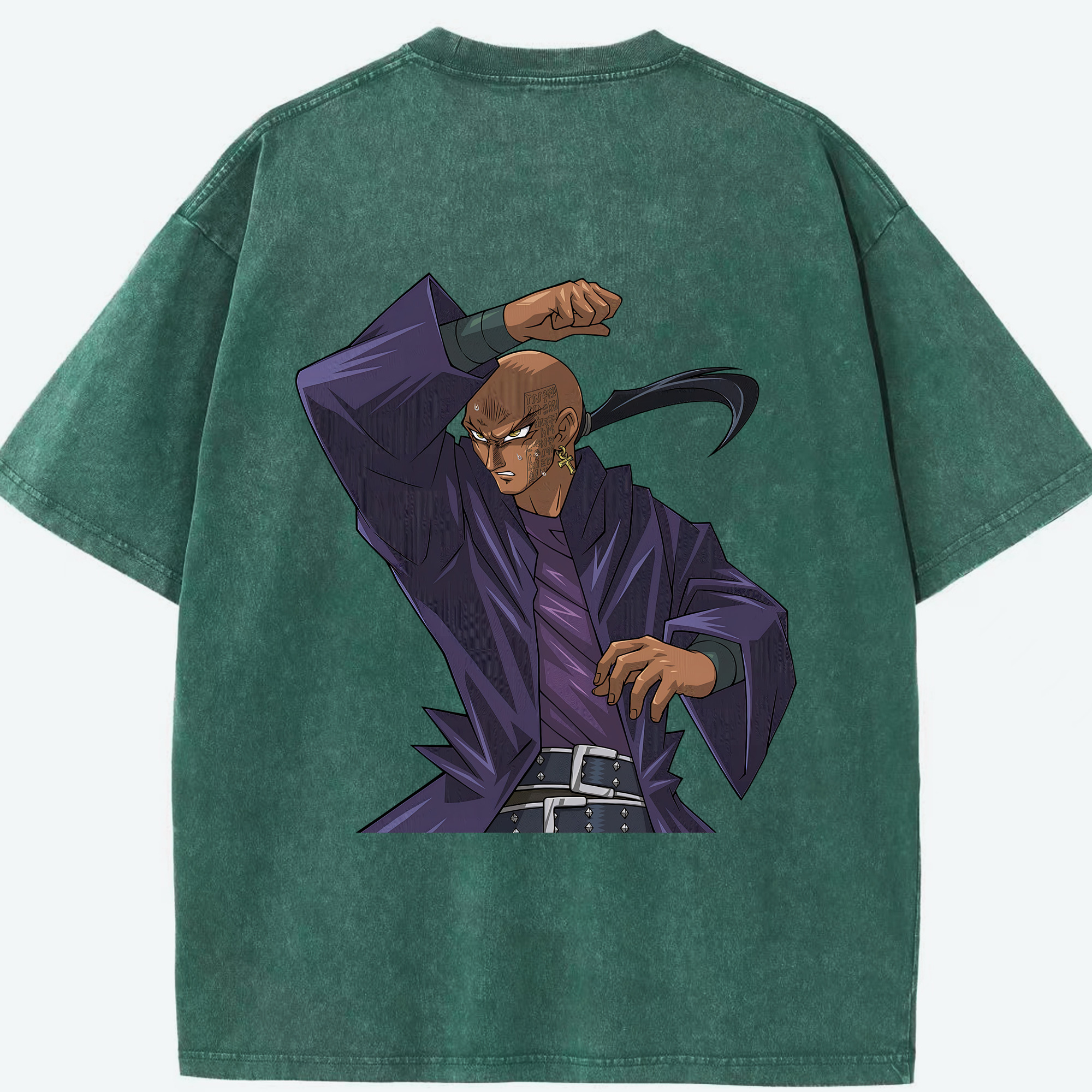（画像用） 遊☆戯☆王 Yu-Gi-Oh! 綿100% ヴィンテージ風 半袖Tシャツ（背面プリント）